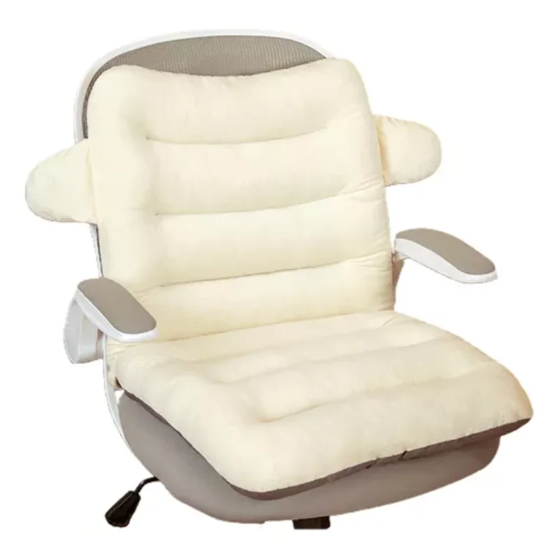 

Office computer chair (BG) plush pad with textiles and decorative padding