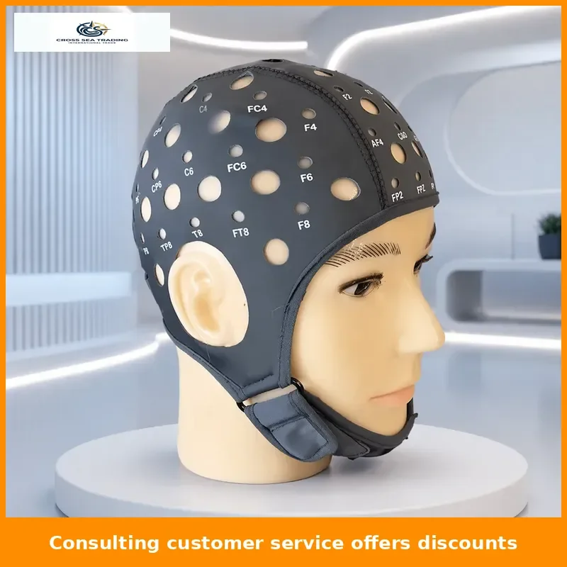 64 channel EEG cap ultra-thin interlayer electrode design for precise monitoring of EEG specific electrode caps