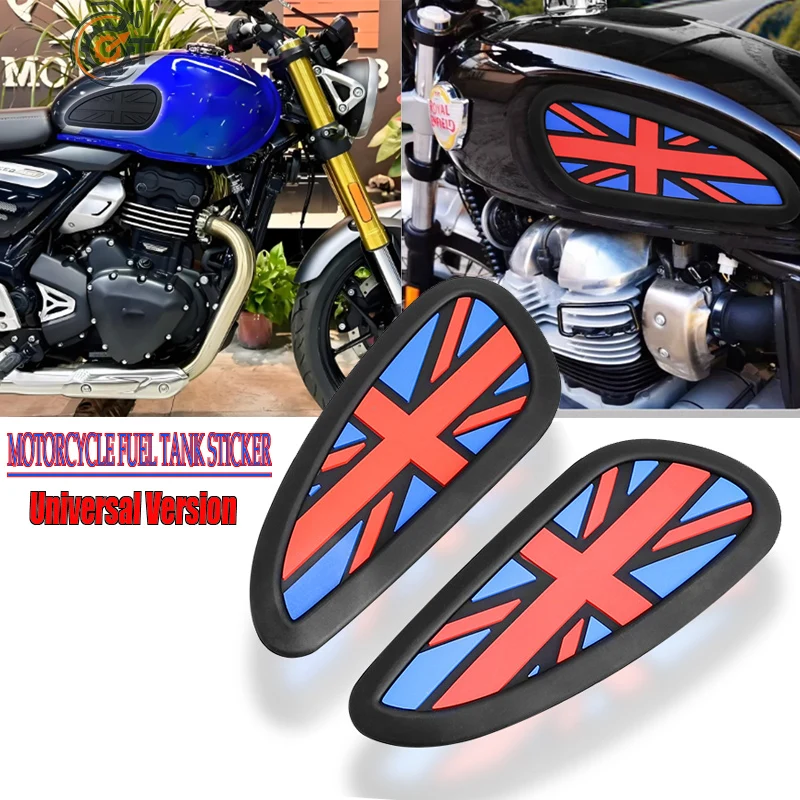 Motorcycle Side Tank Pad Cover Sticker For Triumph Speed400 Scrambler 400X SPEED 400 Bobber 1200/T100/T120 Twin 900 1200 Royal