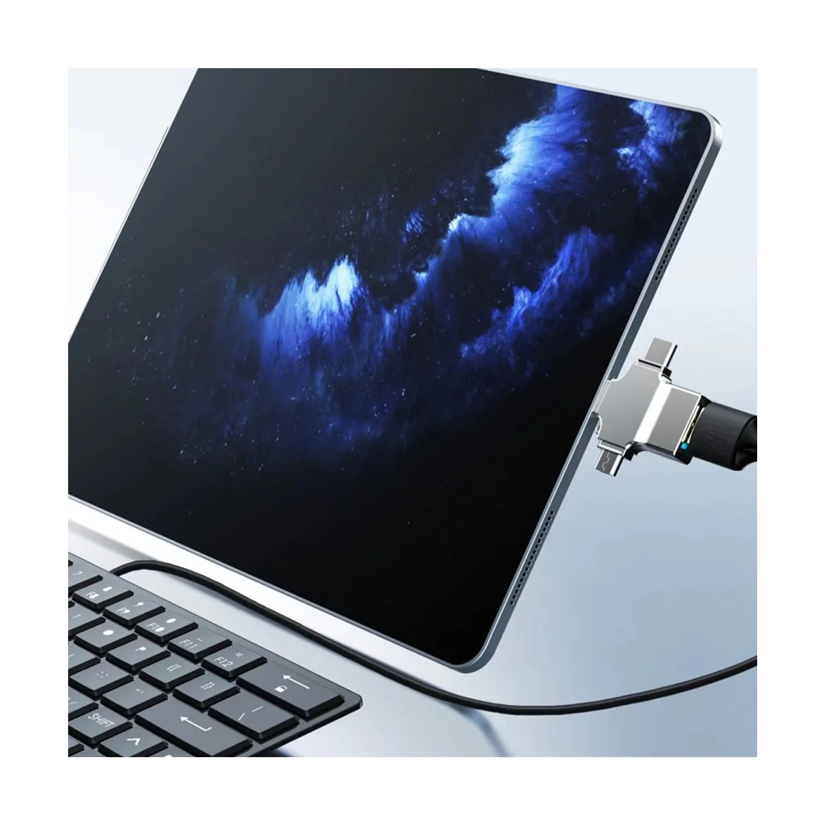 Adaptador Micro-Card Reader SD, 4 em 1, USB 3.0, Micro-SD para USB Cardreader, USB para interface Apple, OTG