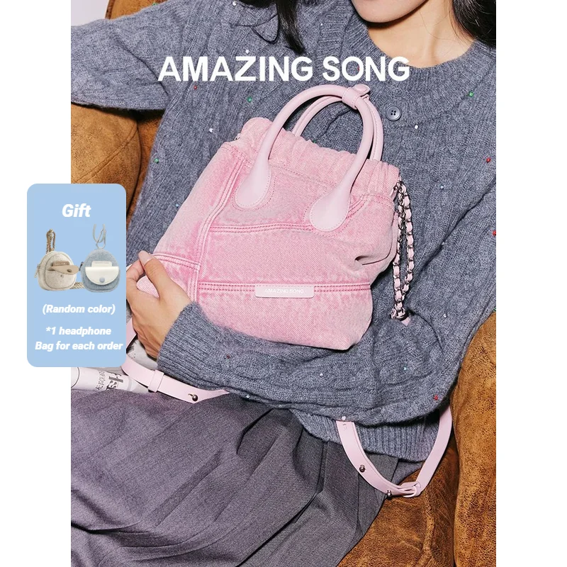 

Рюкзак-хобо Amazing Song, маленький джинсовый