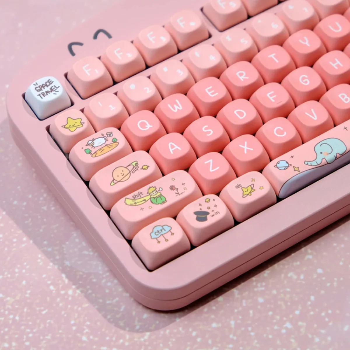 KBCaps 129 Key Prince PBT Keycap MOA Profile Dye Sublimation Keycap Fits MX Switch 61/64/68/75/86/98/104  Mechanical Keyboard