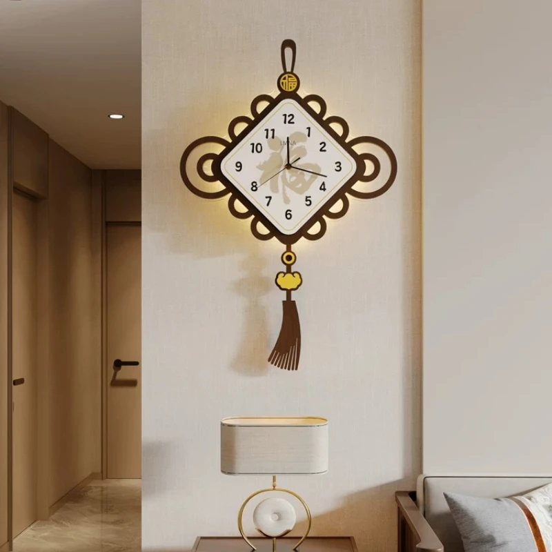 Modern Chinese Style Wall Watch Xenomorph Vintage Luxury Living Room Clock Wall Fashion Simple Reloj De Pared Room Decorations