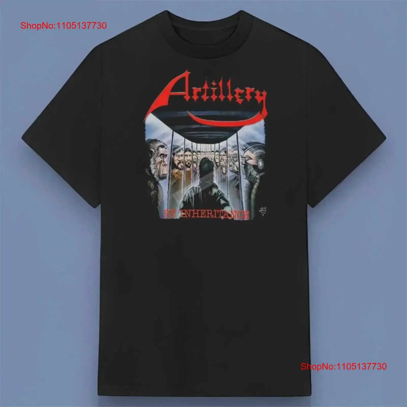 المدفعية بواسطة الميراث تي شيرت حجم S 4XL خمر غسلها الرسم الأعلى للارتداء اليومي مريحة عارضة أنيقة قليلا #1