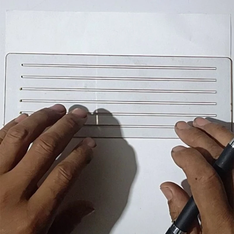 Line Spacing 8-11mm Standard Grid Draw Straight Lines Drafting Supplies Straight Ruler Flexible Ruler Office&School Supplies