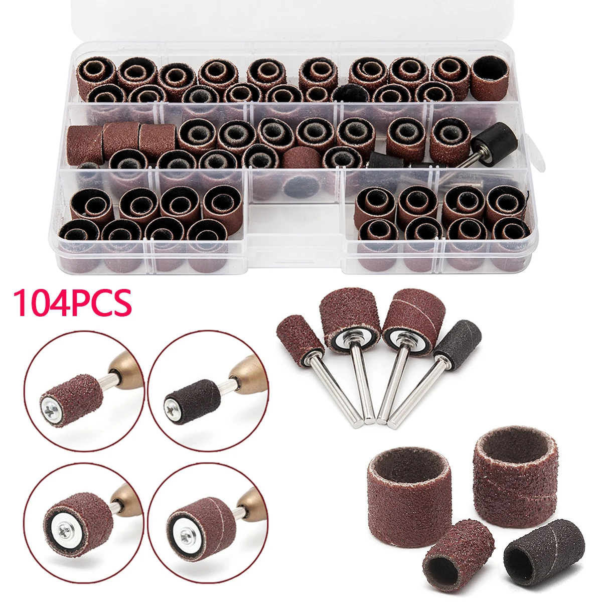 

# 80 # Набор шлифовальных барабанов 120, зернистость 80/120, шлифовальный лепестковый круг, износостойкая шлифовальная наждачная бумага для вращающегося инструмента Dremel, абразивные инструменты