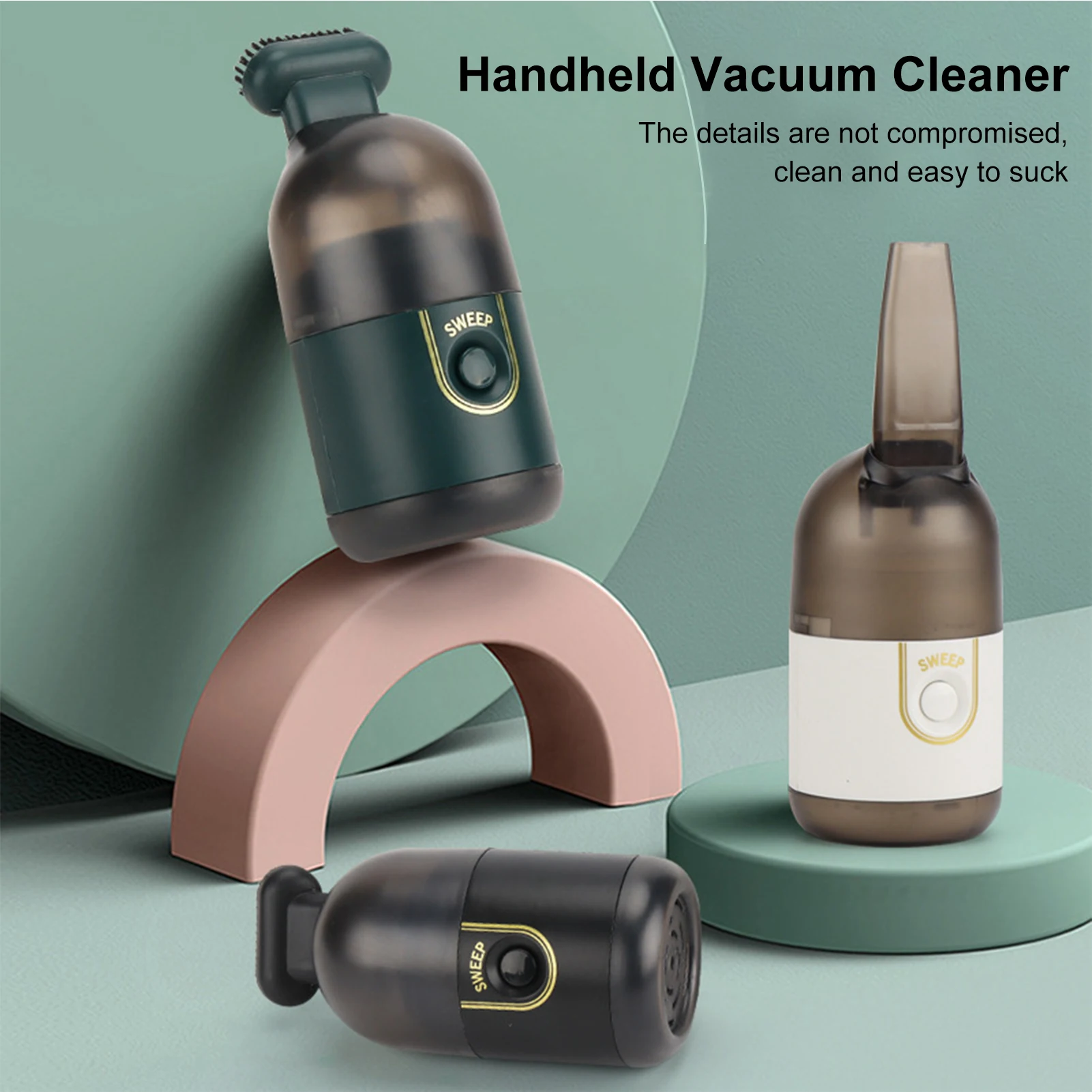 

Portable Handheld Car Vacuum Rechargeable Mini Duster For Car Interior Cleaning Home Drawer Desktop Keyboard Computer