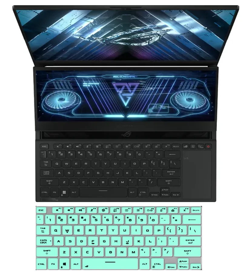 Silicone Laptop Keyboard cover Skin For ASUS ROG Zephyrus Duo 16 2023 GX650PY GX650PZ GX650P GX650 R GX650RX GX650RM 16 inch