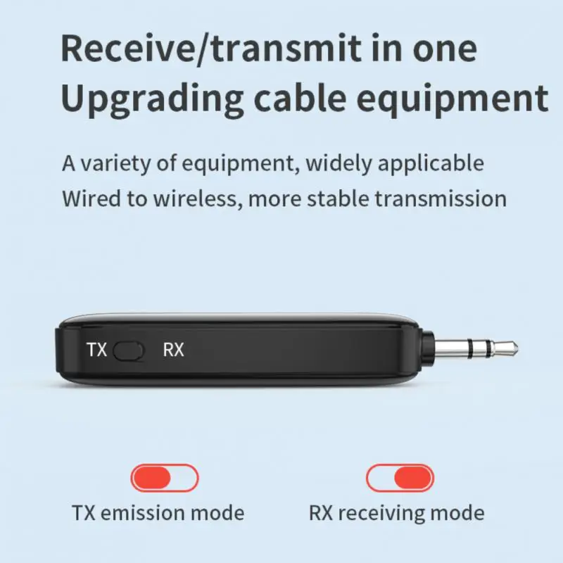 New Bluetooth-compatible 5.2 Receiver Transmitter Adapter 3.5mm Jack AUX Car Stereo Hands-free Call TF Card Audio Player For Car