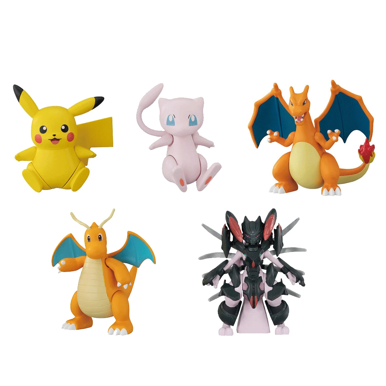 Japan Genuine Capsule Pokemon Pikachu  Mewtwo Action Doll Collection Ornament Action Figure MODEL TOYS