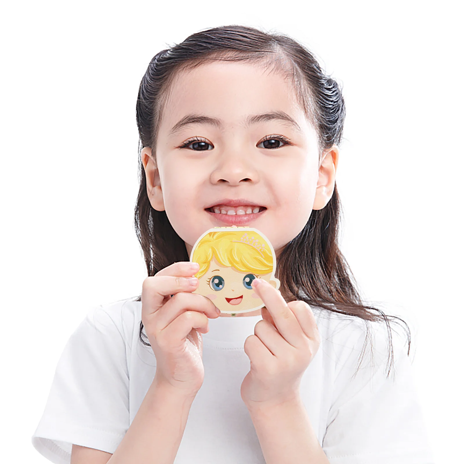 

Ящик для хранения детских зубов, деревянный футляр на память, гладкая поверхность, 6-комнатный, длительный срок службы, мемориальный контейнер для младенцев, чехол для детских зубов