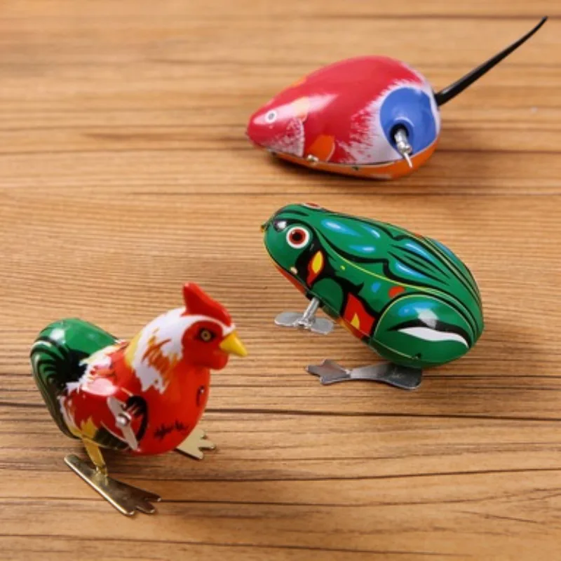 

Классические заводные игрушки-животные из жести, призы для вечеринок и игр