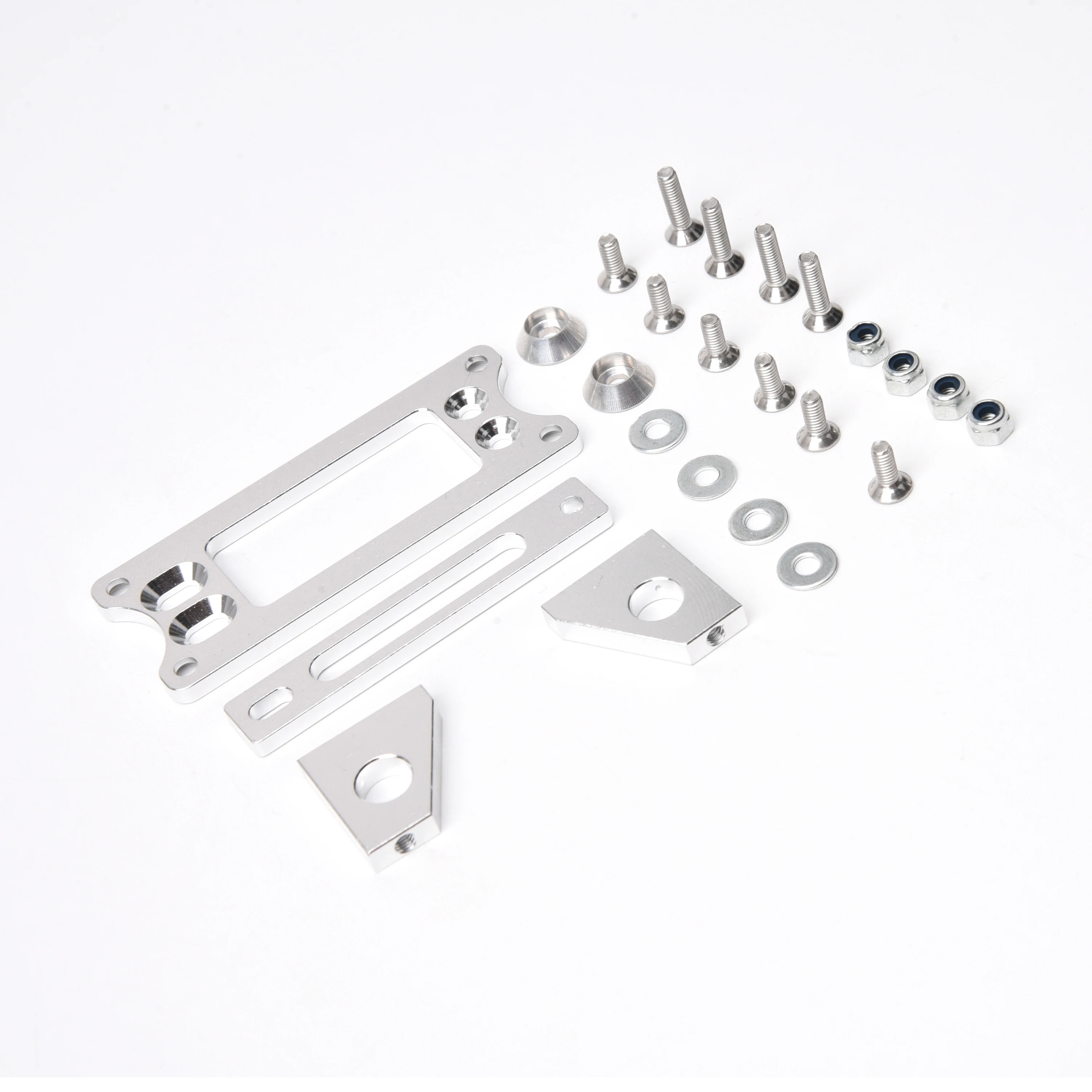 Rc Airplane Motor Mount Aluminum - Dudukan Pemasangan Servo yang Dapat Disesuaikan,