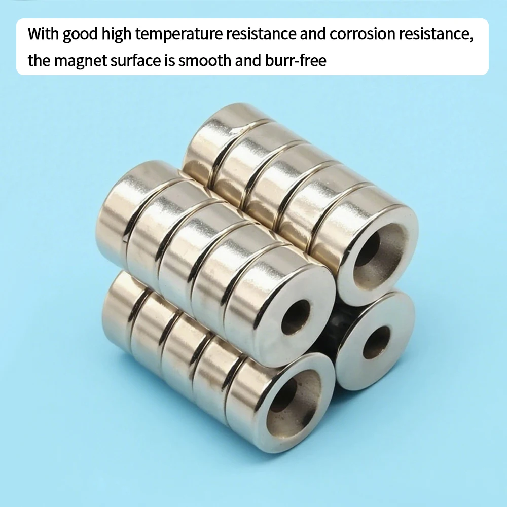 Anti Corrosion Metal Magnetic NdFeB Magnet Rectangular 20x8-6mm Heavy Duty High Adsorption Cabinet Attachment Art Creation