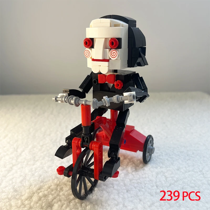 

MOC Nightmareal Before Xmas Halloween Movie Action Figures Brickheadz Ghost House Building Blocks for Kid Toys Halloween Gift