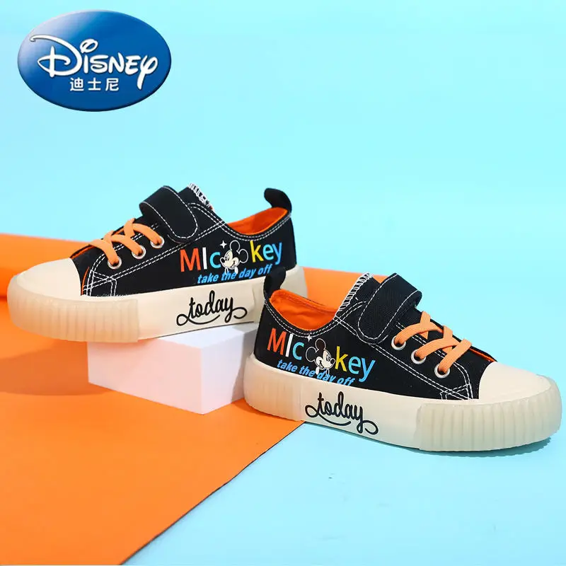 Mickey Real Photos Girls Shoes Children\'s Canvas Shoes Summer Breathable Mesh Children\'s Casual Shoes Sneakers Boys Board Shoes