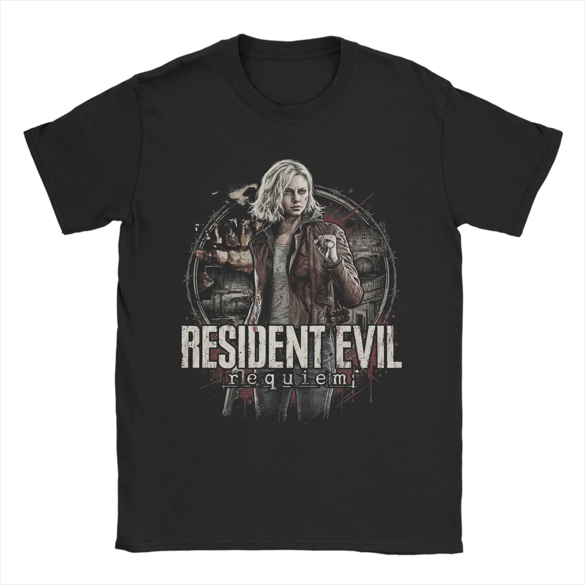 Resident Evil 9 Requiem Grace Ashcroft graphics 100%Cotton unisex shirt 2026 Summer New Men's fashion Y2k Short sleeve Tshirt
