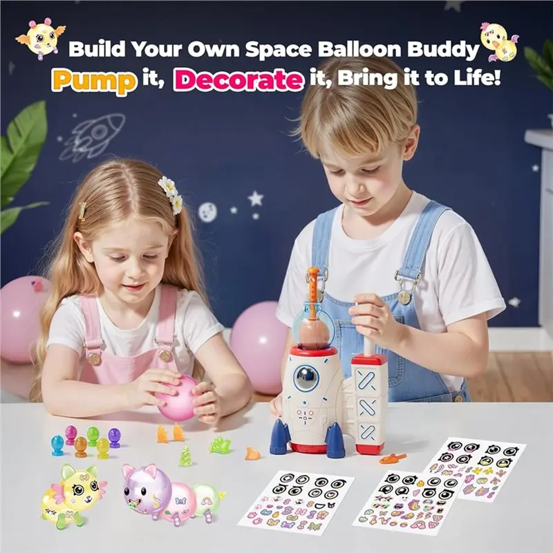 b05c-balloon-for-kids-diy-space-magic-crafts-kit-featuring-stickers-air-pump-fun