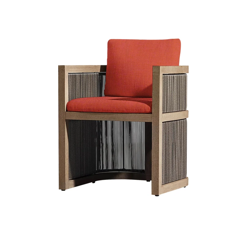 

Индивидуальный уличный плетеный диван из массива дерева из ротанга, вилла, столовая, уличный двор, солнцезащитные столы и стулья для послеобеденного чая