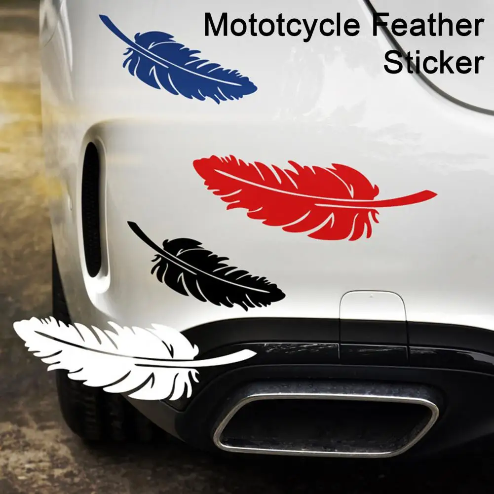 Feather Car Sticker Auto Body Bumper Scratch Coverage Waterproof PET Removable Self-adhesive Decoration Decal Automobile Supplie