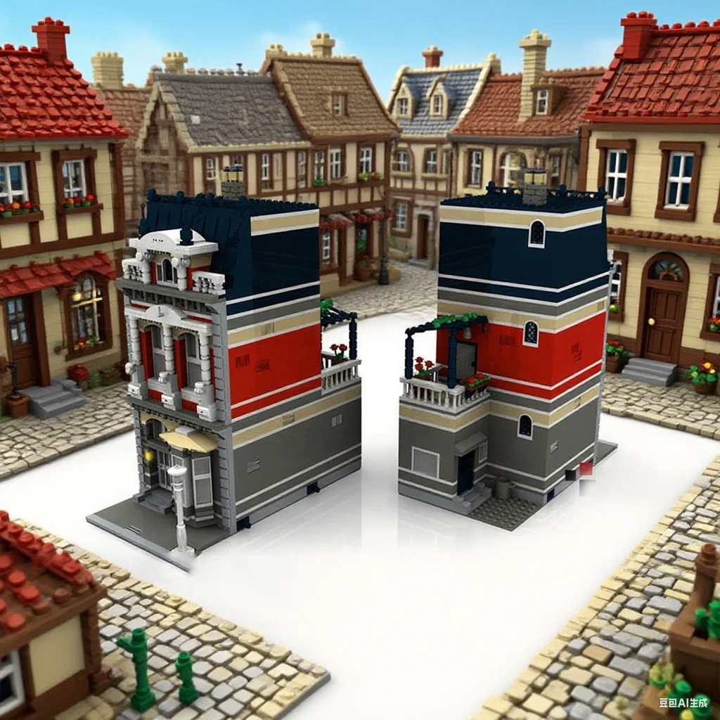 1300 ชิ้น Custom Modular Building House Villa Ichon Luxury Residence MOC diy การศึกษาชุดอาคารบล็อกของเล่นวันเกิดของขวัญ