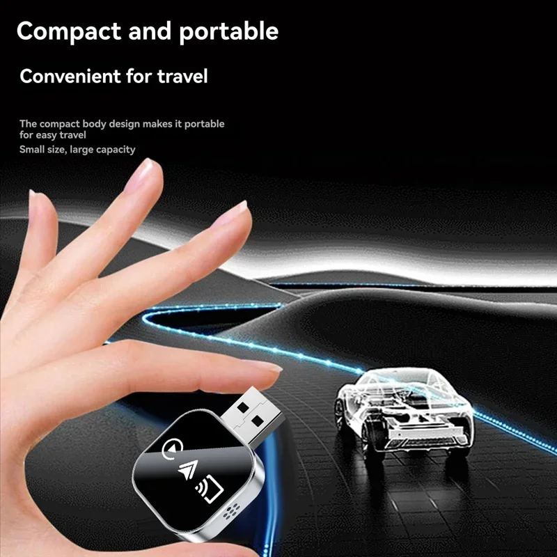 อะแดปเตอร์ดองเกิล USB 3in1 สำหรับเชื่อมต่อ Carplay แบบไร้สาย Smart Mirror Link Carplay Android Auto แปลง Carplay แบบใช้สายเป็นไร้สาย แบบเสียบและใช้งานได้ทันที