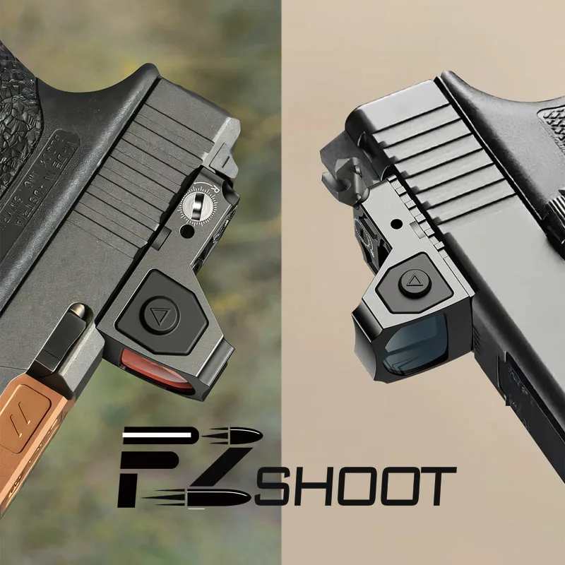 

EZshoot Full Sized Pistols Red Green Dot Motion Awake Optic 2MOA Dot 12 Brightness Adjustment RMR MOS Picatinny Adapter Plate