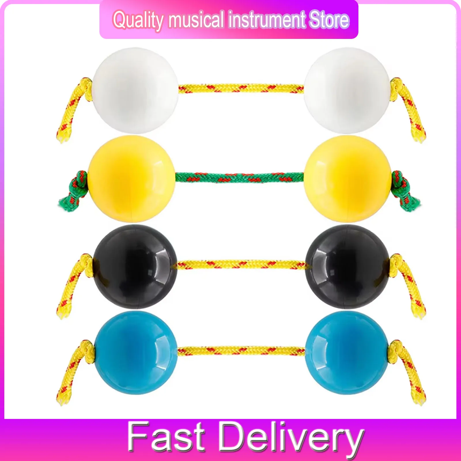 1 par de bolas de arena Rhythm Sand Ball Asalato ABS, maracas, instrumento musical de percusión para niños, educación temprana