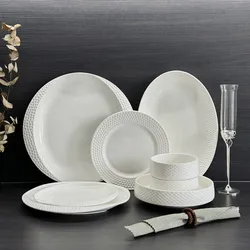 Golf Relief Solid Color Ceramic Plates, Soup Bowls, Fish Dishes, Rice Bowls, Snacks, Restaurant Dishes, Tableware, Kitchenware