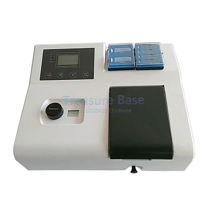 

VIS-722N Spectrophotometer UV Visible Spectrometer Laboratory Spectrophotometer Wavelength 320-1020 nm Bandwidth: 5nm Photometer