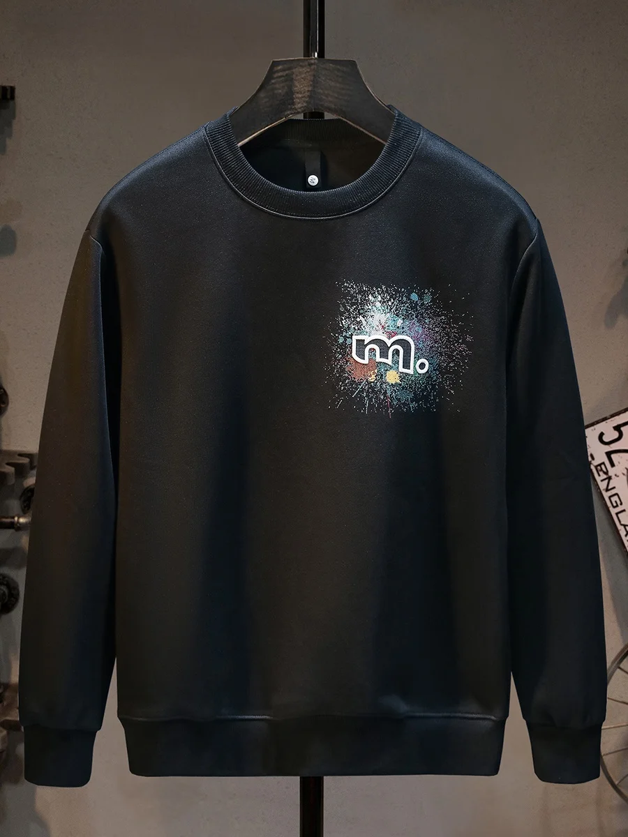 

Мужской свитшот с принтом, универсальный, с круглым вырезом, длинными рукавами, повседневный, спортивный, современный, удобный, хлопковый.