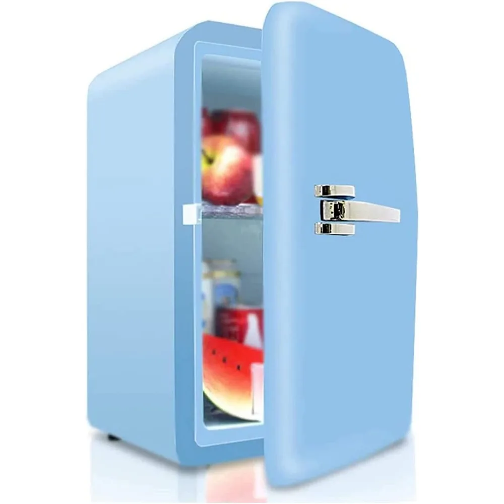 Mini frigorifero per camera da letto 17 L/27 lattine Dispositivo di raffreddamento e scaldino portatile per alimenti Frigorifero 12V per camera da letto, casa, ufficio, dormitorio, camper, Tr