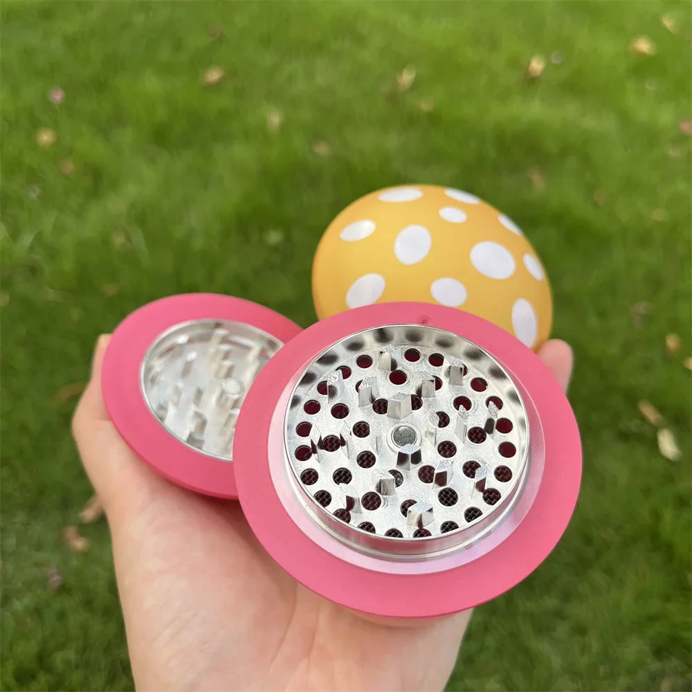 Portable 4-Layer Mushroom Grinder Spice Grinder Colorful, Durable Plastic & Metal, Ideal For Daily Use & Cleaning Supplies