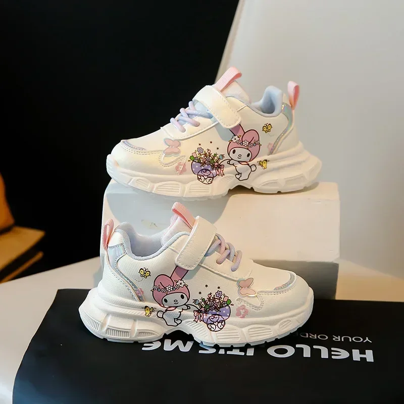 

Sanrio hello kitty girl Casual shoes autumn winter new board shoes melody casual plus velvet warm children sports shoes