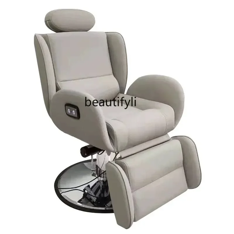 A17 Silk Hair Salon Chair Scalp Care Electric Hair Salon Chair Can Be Put down Barber Chair for Hair Salon