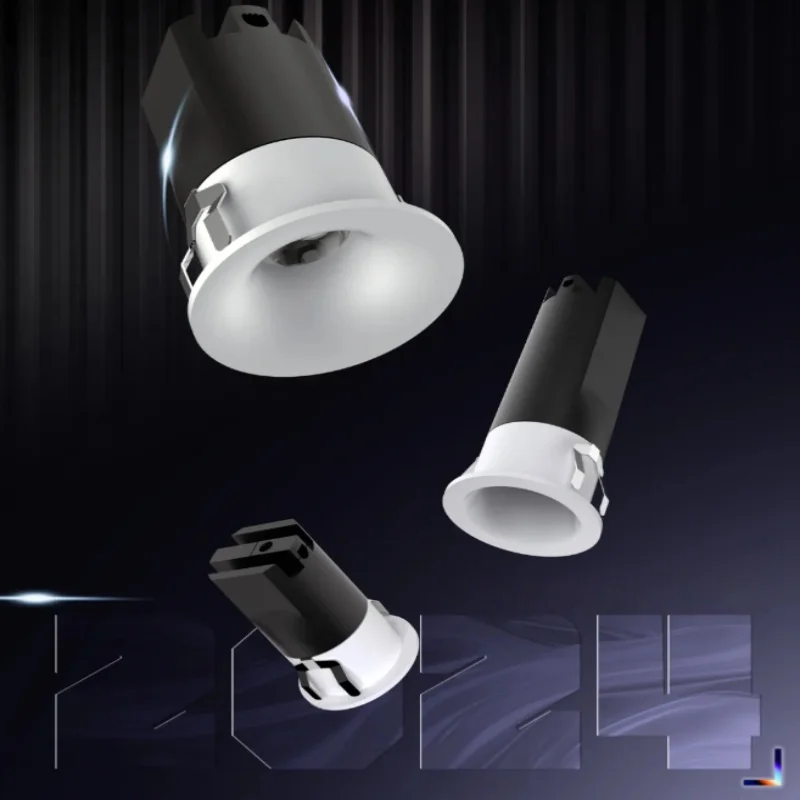 Little finger spotlight deep anti-glare embedded arc surface 25mm35mm45mm perforated full-spectrum no main light