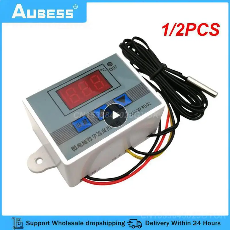 1/2PCS Microcomputer digital display temperature control switch 12V-220V 120W240W1500W thermostat NTC sensor temperature W3001