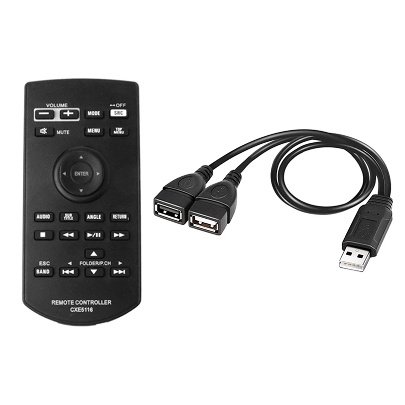 สายแยกสัญญาณแบบ USB 2.0ตัวแยกแจ็ค USB ตัวเมียกับตัวผู้เป็นตัวสายชาร์จแบตเตอรี่พร้อมกับอะไหล่รีโมทคอนโทรล