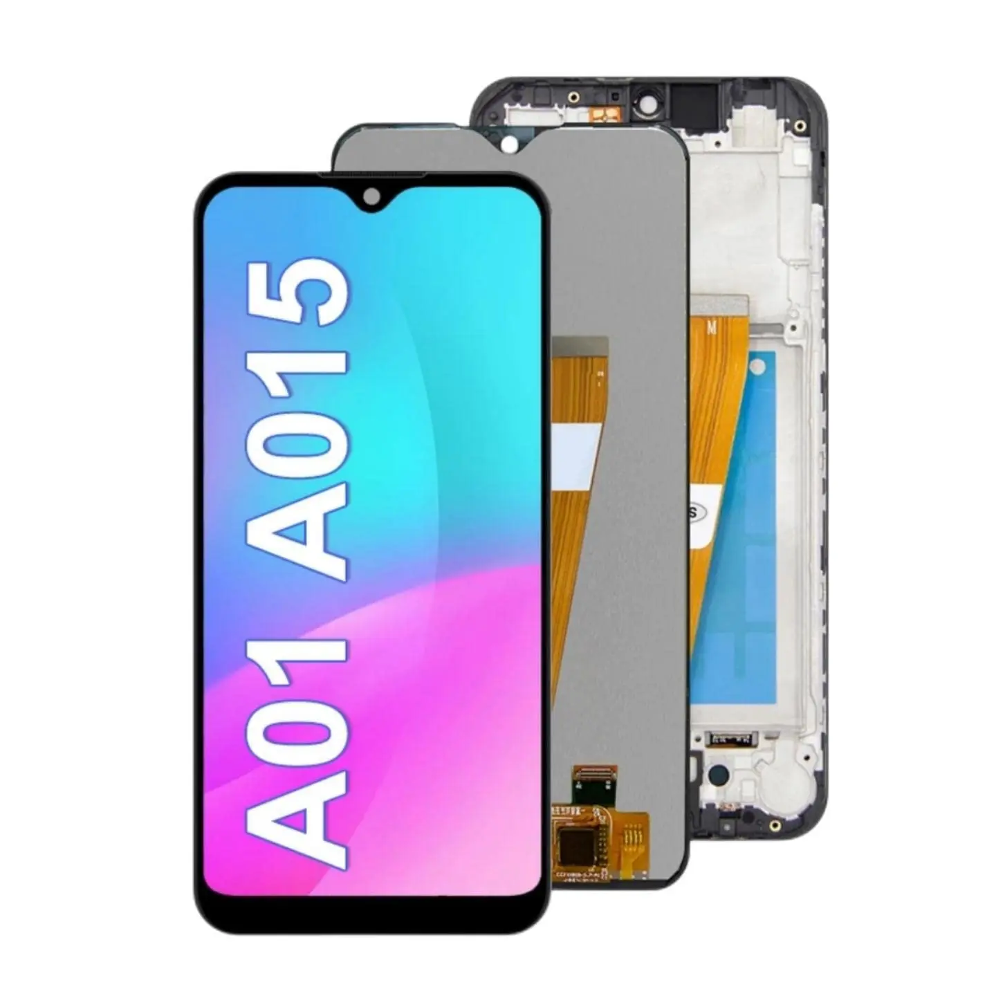 For ori Samsung Galaxy A01 2020 A015 SM-A015 A015T A015V A015U A015R4 LCD Touch Screen Digitizer with Bezel Replacement Parts