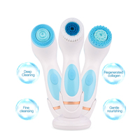 Facial Cleansing Brush Exfoliating Spin Cleanser Waterproof Exfoliation Rotating Spa Machine Facial Cleanser Massager