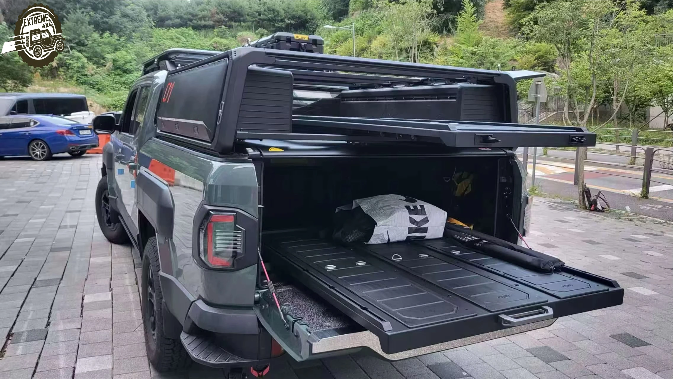 

4x4 Accessories Tacoma Pickup Truck Bed Slide Tray Aluminum Cargo Drawers