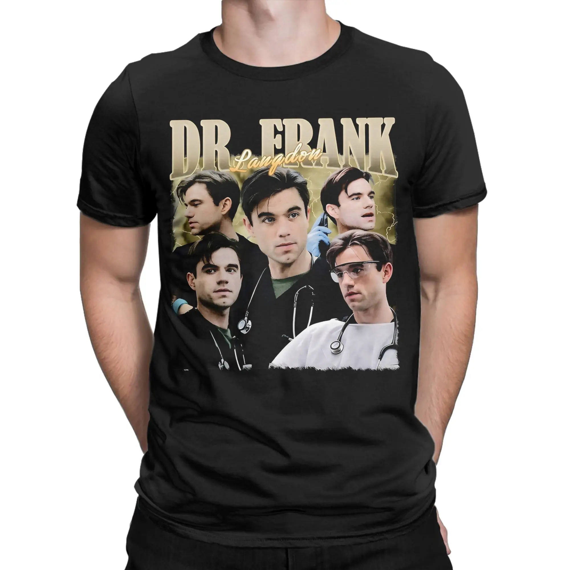 Men Dr Frank Langdon The Pitt T Shirt  Cotton Clothes Funny Short Sleeve Crew Neck Tee Shirt 4XL 5XL T-Shirts