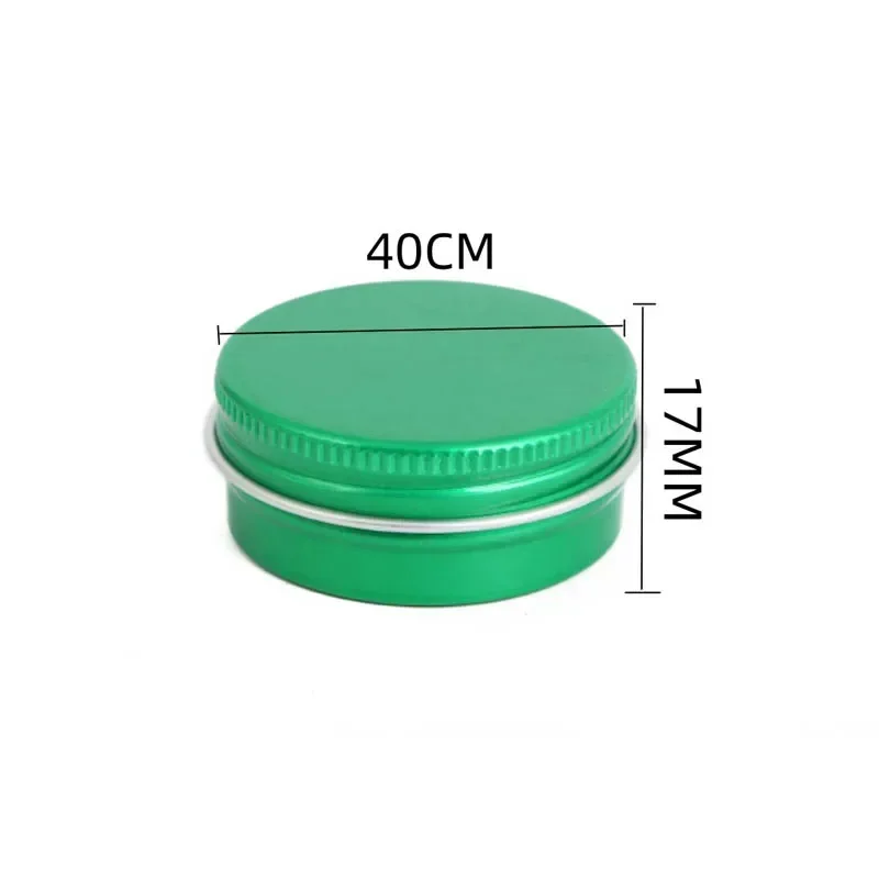 50 stks/partij Schroefdraad Aluminium Doos 15g Lege Tin Pot Kaars Potten Ronde Monster Pot Voor Gezichtscrème Lippenbalsem cosmetische Containers