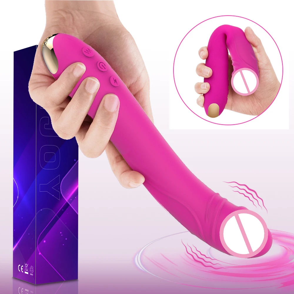 8.7 Inch Soft Silicone Dildo Vibrator for Women G Spot Stimuliaton Sex Toys Female Masturabtion