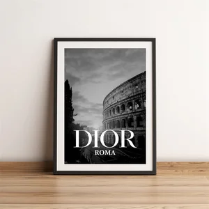 لوحة قماش الهندسة المعمارية للمدينة بالأبيض والأسود ، صورة تمثال برج إيفل للحرية ، هندسة السفر الشهيرة ، ديكور المنزل أفضل 6 نسخ طبق الأصل للإطارات الشهيرة مبيعا - رقم 3