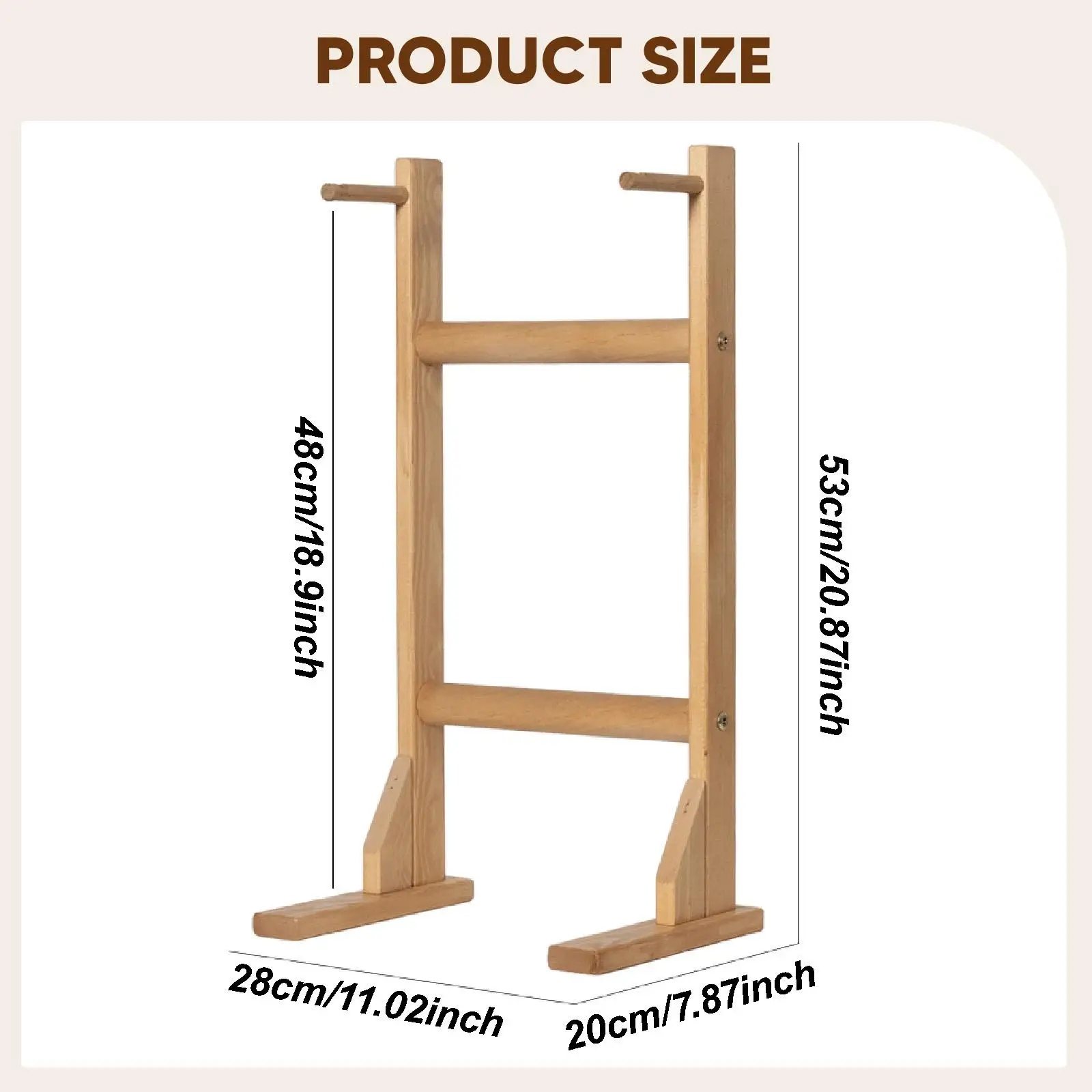 

Wooden Gong Stand Sound Healing Chime Stand for Bedroom Tabletop Tea Room