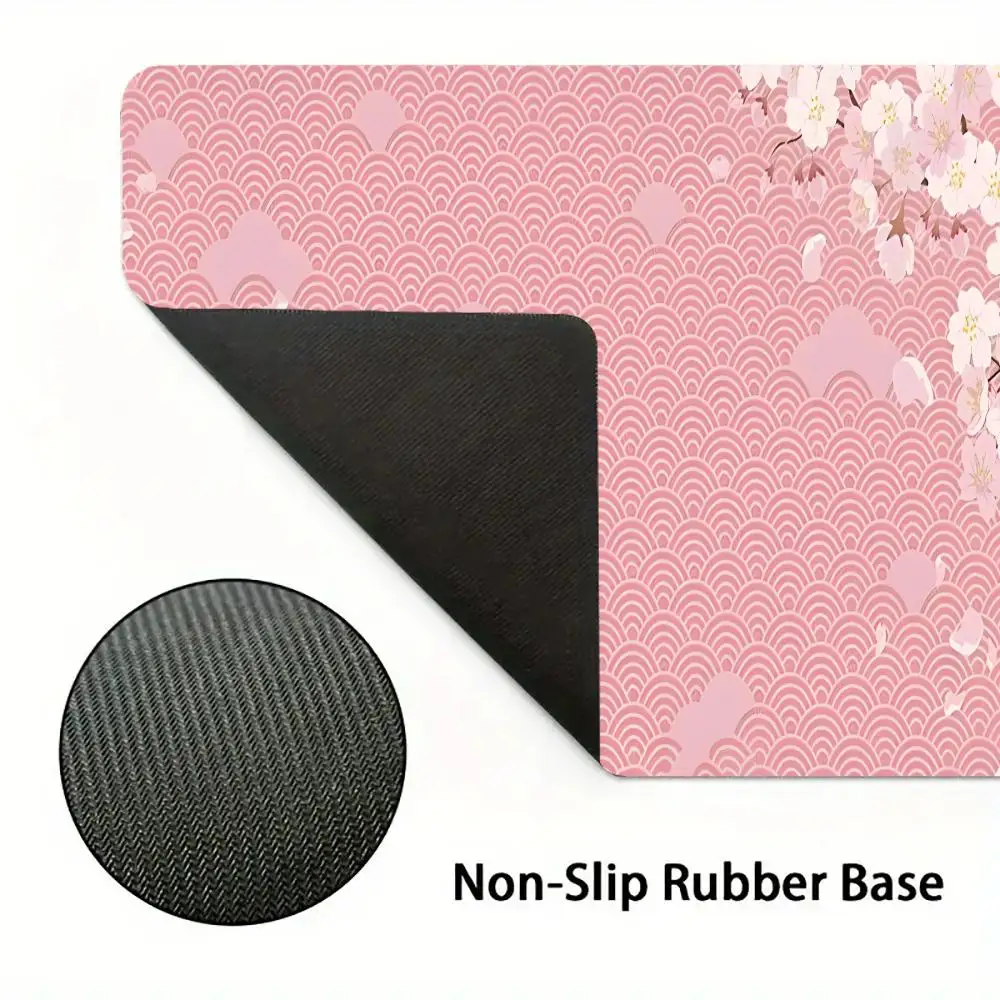 Pink Sakura Mouse Pad Large Gaming Non-slip Desk Accessory Aesthetic Computer Laptop Art Mausepad Tablet Mat Mini PC Playmat