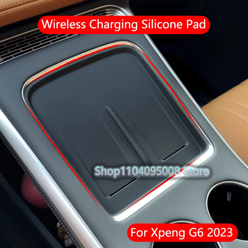 

Suitable For Xpeng G6 2023 Car Wireless Phone Charging Car Anti-Skid Interior Decoration Pad Silicone