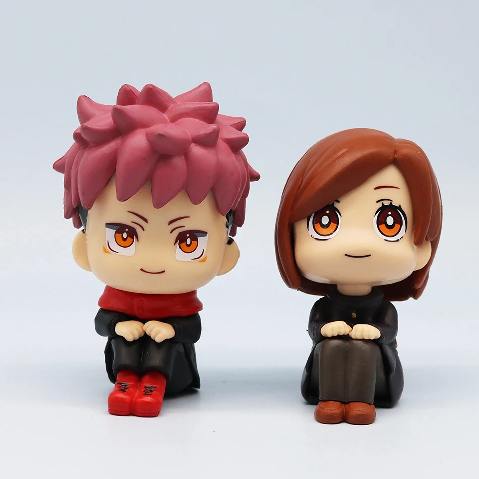 9cm Anime Jujutsu Kaisen Figure Itadori Yuji Gojo Satori Fushiguro Megumi Kugisaki Kawaii Toy Car Decoration PVC Model Gift