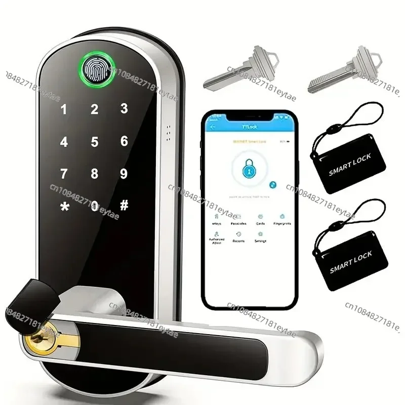 

Fingerprint lock indoor wooden door free opening password lock